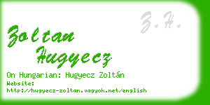 zoltan hugyecz business card
